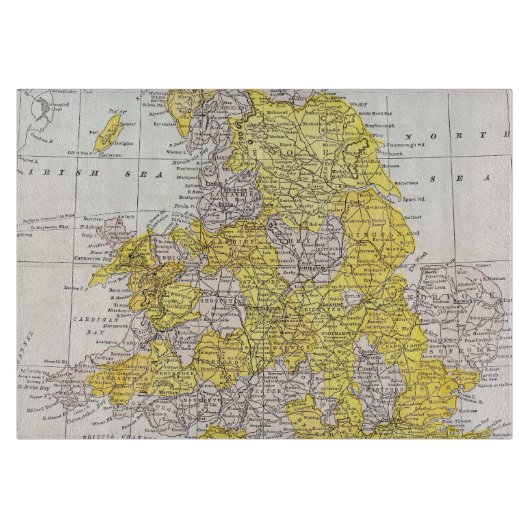 KAART: ENGLAND EN WALES SNIJPLANK (Voorkant)
