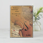 Kaart enkel Hafiz - thousend-stringed instrument (Staand voorkant)