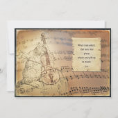 Kaart enkel met Rumi - Everything is music (Voorkant)