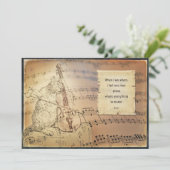 Kaart enkel met Rumi - Everything is music (Staand voorkant)