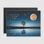 Kaart enkel Rumi - If you want the moon (Voorkant / Achterkant)