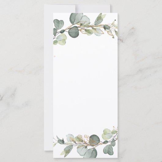 Kaart Eucalyptus Greenery (Achterkant)