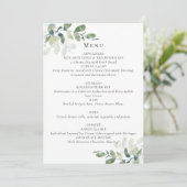 Kaart Eucalyptus Wedding Menu (Staand voorkant)