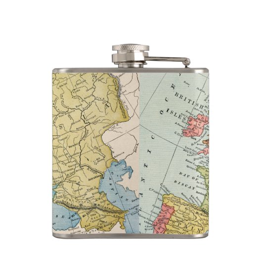 KAART: EUROPA, 1885 HEUPFLES (Achterkant)