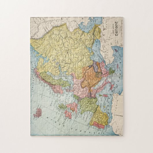 KAART: EUROPA, 1885 LEGPUZZEL (Verticaal)