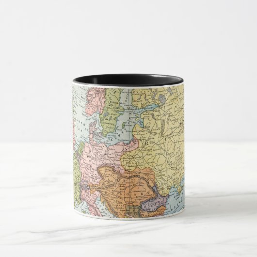 KAART: EUROPA, 1885 MOK (Midden)