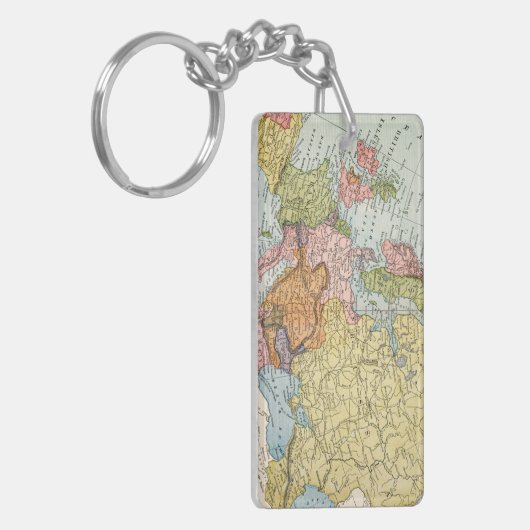 KAART: EUROPA, 1885 SLEUTELHANGER (Voorkant Links)