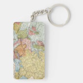 KAART: EUROPA, 1885 SLEUTELHANGER (achterkant)