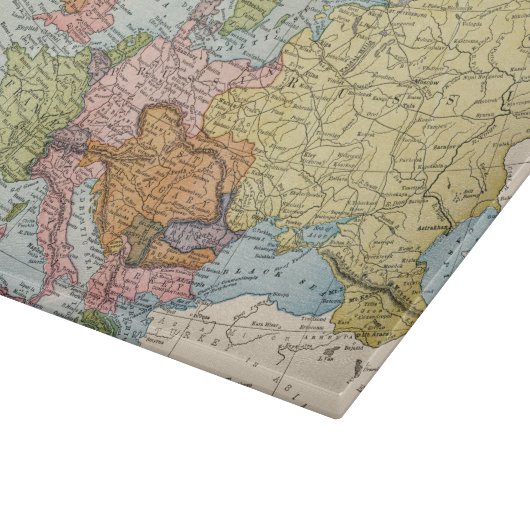 KAART: EUROPA, 1885 SNIJPLANK (Hoek)