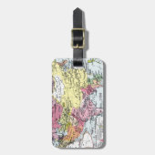 KAART: EUROPA IN AZIË BAGAGELABEL (Voorkant verticaal)