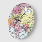 KAART: EUROPA IN AZIË GROTE KLOK (Hoek)