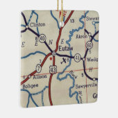  kaart Eutaw AL Keramisch Ornament (Rechts)