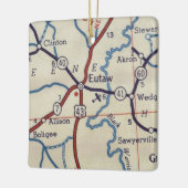  kaart Eutaw AL Keramisch Ornament (Links)