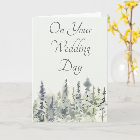Kaart Evergreen Trees voor weddenschappen (Gele Bloem)