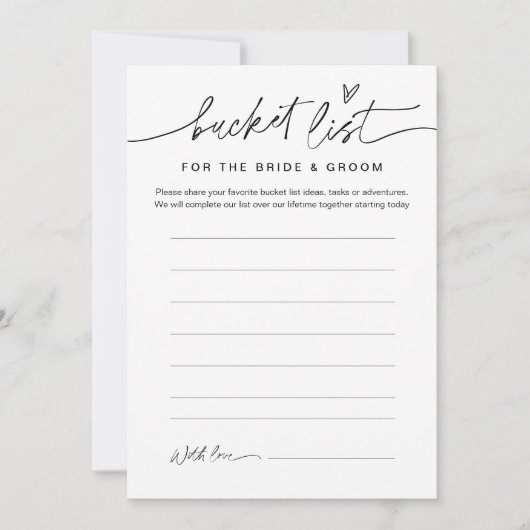 Kaart EVERLEIGH Bucket List Vrijgezellenfeest (Voorkant)