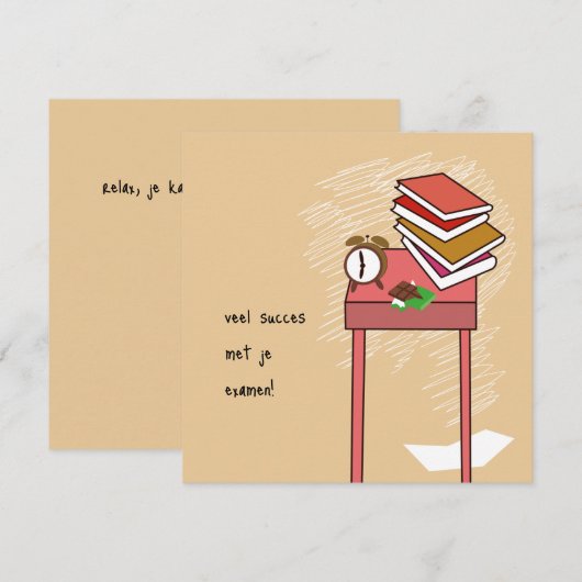 kaart examen (Voorkant / Achterkant)