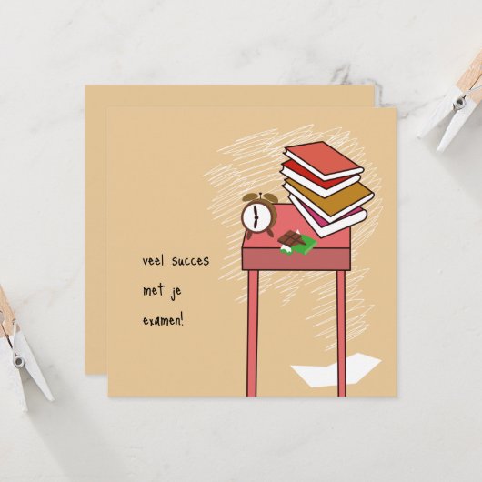 kaart examen (Voorkant / Achterkant in situ)