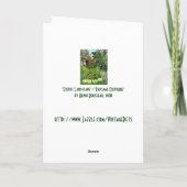 Kaart: "Exotisch landschap"/"Paysage Exotique" Feestdagen Kaart (Achterkant)