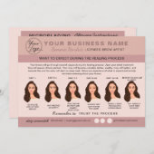 Kaart Eyebrow Microblading Aftercare Instructions (Voorkant / Achterkant)