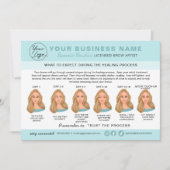 Kaart Eyebrow Microblading Aftercare Instructions (Voorkant)