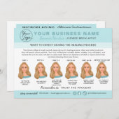 Kaart Eyebrow Microblading Aftercare Instructions (Voorkant / Achterkant)