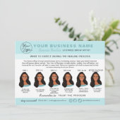 Kaart Eyebrow Microblading Aftercare Instructions (Staand voorkant)