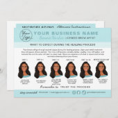 Kaart Eyebrow Microblading Aftercare Instructions (Voorkant / Achterkant)