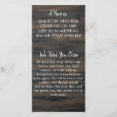 Kaart Fallen Soldier - Militaire Memorial (Achterkant)