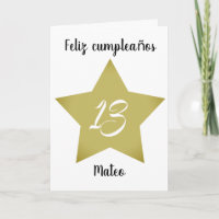 Kaart Feliz 13 Cumpleaños