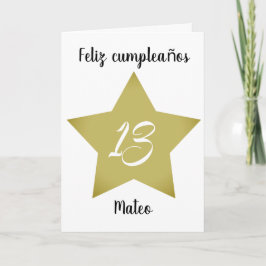 Kaart Feliz 13 Cumpleaños