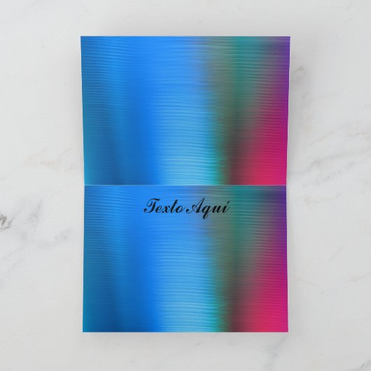 Kaart - Feliz Cumpleaños - Azul (Binnen)