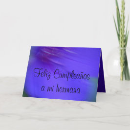 Kaart - Feliz Cumpleaños een mi hermana