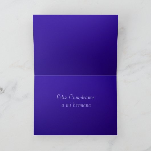 Kaart - Feliz Cumpleaños een mi hermana (Binnen)