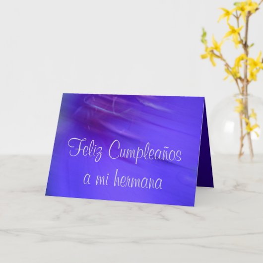 Kaart - Feliz Cumpleaños een mi hermana (Gele Bloem)