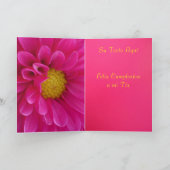 Kaart - Feliz Cumpleaños een mi Tía - La Dalia (Binnen)