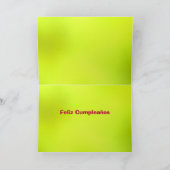 Kaart - Feliz Cumpleaños, mi amor - amarilla van (Binnen)