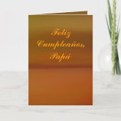 Kaart - Feliz Cumpleaños - Papá (Voorkant)