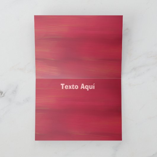 Kaart - Feliz Cumpleaños - Rosa Roja (Binnen)