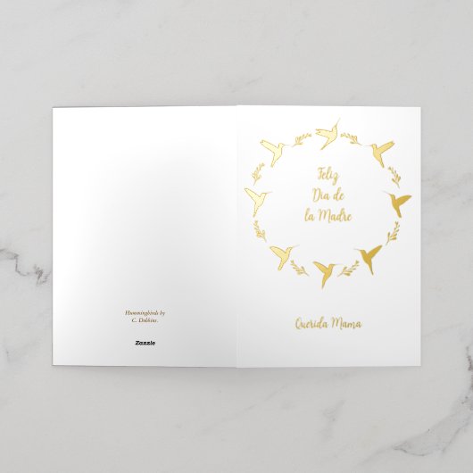  Kaart Feliz Dia De Las Madres (Buiten Laag)