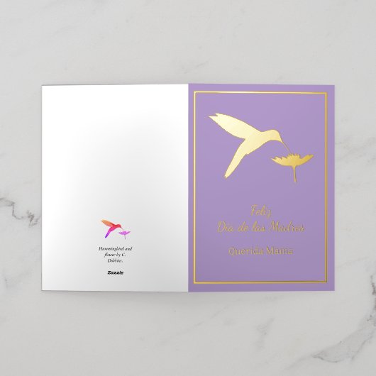 Kaart Feliz Dia De Las Madres (Buiten Laag)