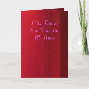 Kaart - Feliz Día DE San Valentín, Mi Amor - Roja
