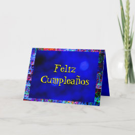 Kaart - Feliz Veelkleurige Cumpleaños -