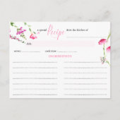 Kaart Feminine Pink Wildflower Vrijgezellenfeest (Voorkant)