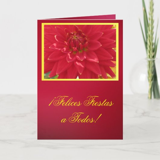 Kaart - Fiesta's ¡ Felices Todos! - La Dalia Roja (Voorkant)