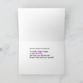 Kaart "Flappy " van de Verjaardag van het golden (Binnen)