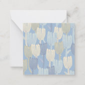 KAART FLAT NOTE: FLORAL HANDPAINED NOTITIEKAARTJE (Voorkant)