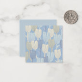 KAART FLAT NOTE: FLORAL HANDPAINED NOTITIEKAARTJE (Voorkant / Achterkant in situ)