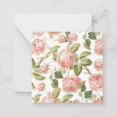 KAART FLAT NOTE:  ROZEN NOTITIEKAARTJE (Voorkant)