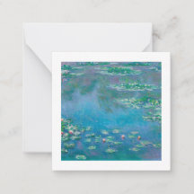 KAART FLAT NOTE : "WATERLIL" PER MONET
