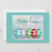 Kaart FlatHappy Paaskleurige eieren (Voorkant)